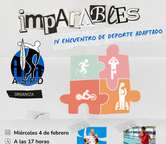 Cartel IV Encuentro de Deporte Adaptado 'Imparables'