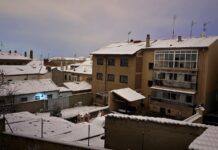 La provincia de Segovia amanece cubierta de nieve por el paso de la borrasca Francis