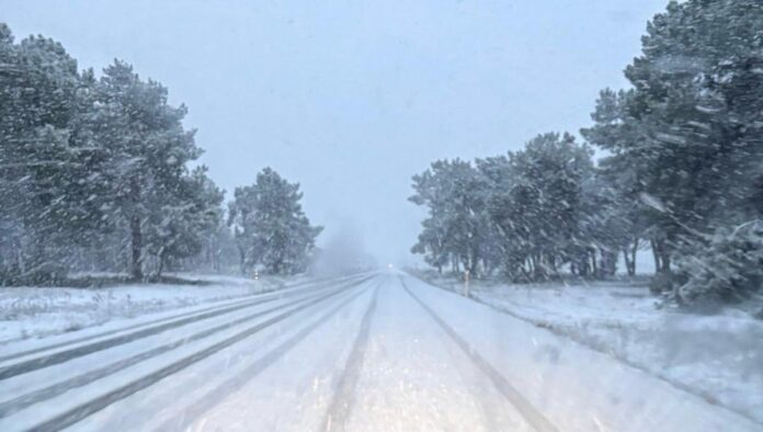 Nieve en carretera