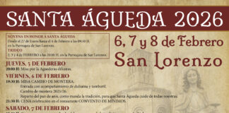 Programa completo de las Fiestas de Santa Águeda en el barrio de San Lorenzo Santa Águeda San Lorenzo