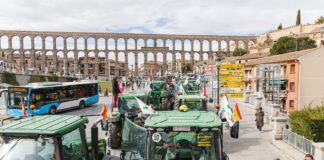 El campo segoviano se moviliza con tractoradas contra MERCOSUR Tractoradas Segovia