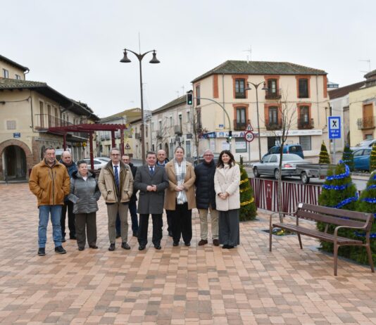 El consejero de la Presidencia, Luis Miguel González Gago, visita Santa María la Real de Nieva (Segovia)