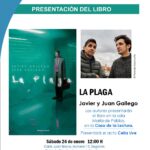 Cartel presentación libro La Plaga