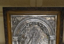 Relieve plata virgen nuestra señora de la Fuencisla