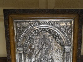Relieve plata virgen nuestra señora de la Fuencisla