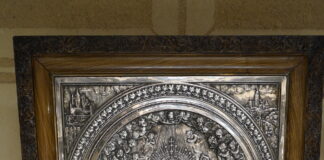 Relieve plata virgen nuestra señora de la Fuencisla