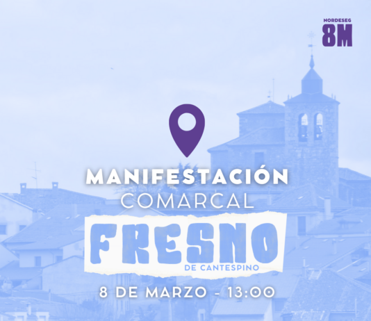 Cartel 8M Nordeste de Segovia 2026 en Fresno de Cantespino