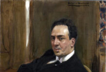 Antonio Machado retratado por Sorolla