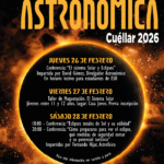 Cuéllar prepara una semana de tamaño «astronómico» anticipando el próximo eclipse solar Cartel Semana Astronómica 2026 de Cuéllar