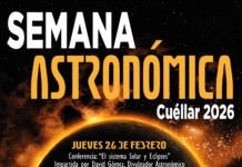 Cartel Semana Astronómica 2026 de Cuéllar
