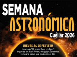 Cartel Semana Astronómica 2026 de Cuéllar