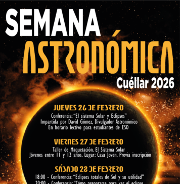 Cartel Semana Astronómica 2026 de Cuéllar