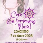 Cartel concierto 'En femenino plural' por el 8M Torrecaballeros
