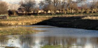 Nuevas inundaciones en la zona del futuro campo de fútbol de San Cristóbal de Segovia Inundaciones futuro campo de fútbol