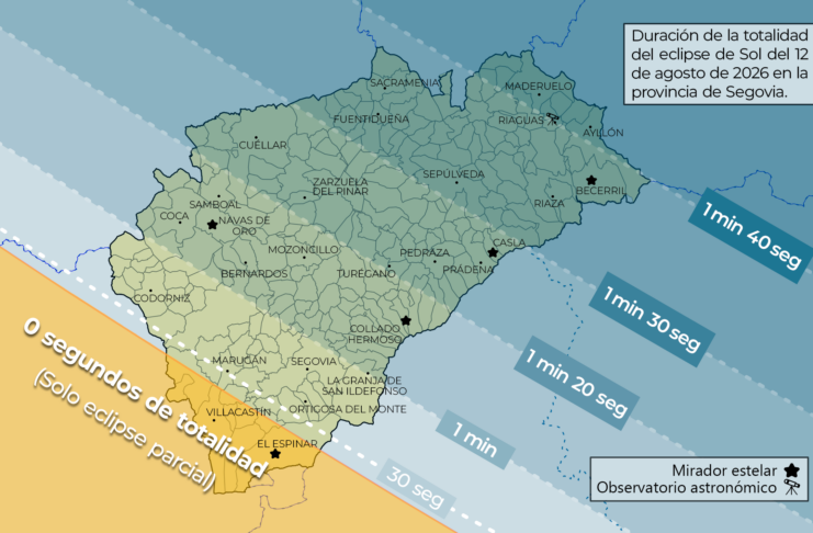 Los pueblos de Segovia se preparan para el eclipse