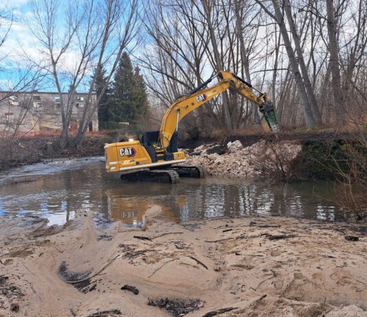 La CHD retiró el azud de Puente Mesa sin el informe patrimonial