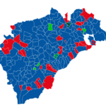 La provincia se tiñe de azul, pero el escaño extra en Segovia cae del lado del PSOE