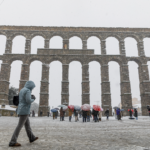 Nieve en Segovia Capital