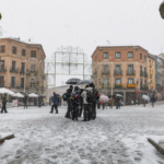 Nieve en Segovia Capital