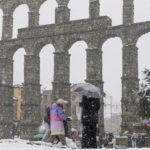 Nieve en Segovia Capital