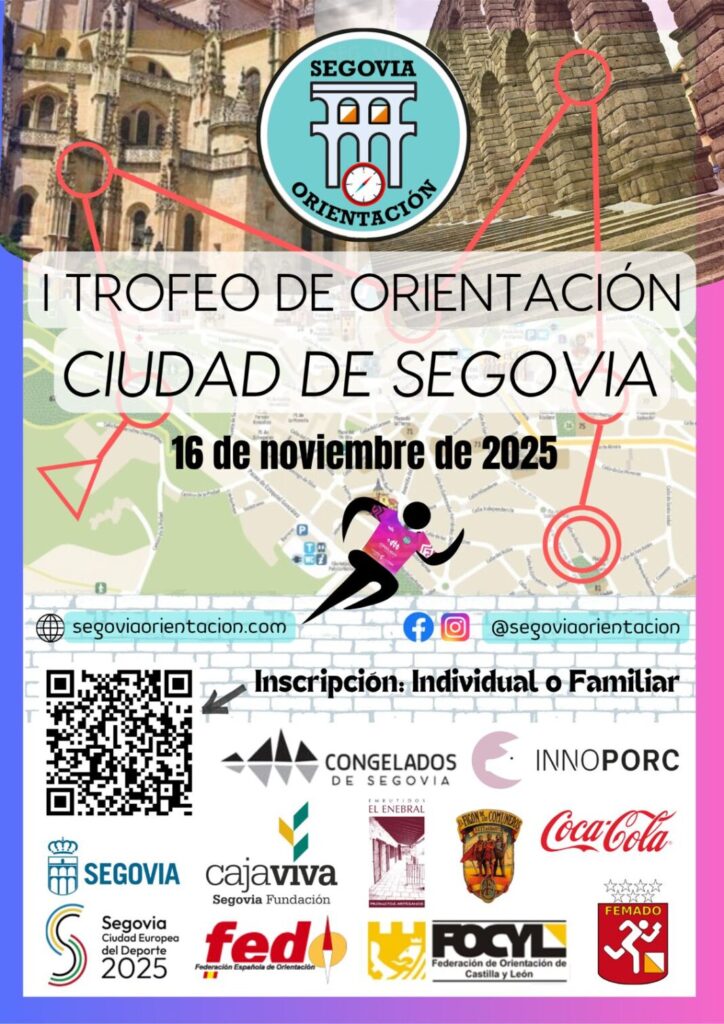 Cartel trofeo orientación Segovia 2025