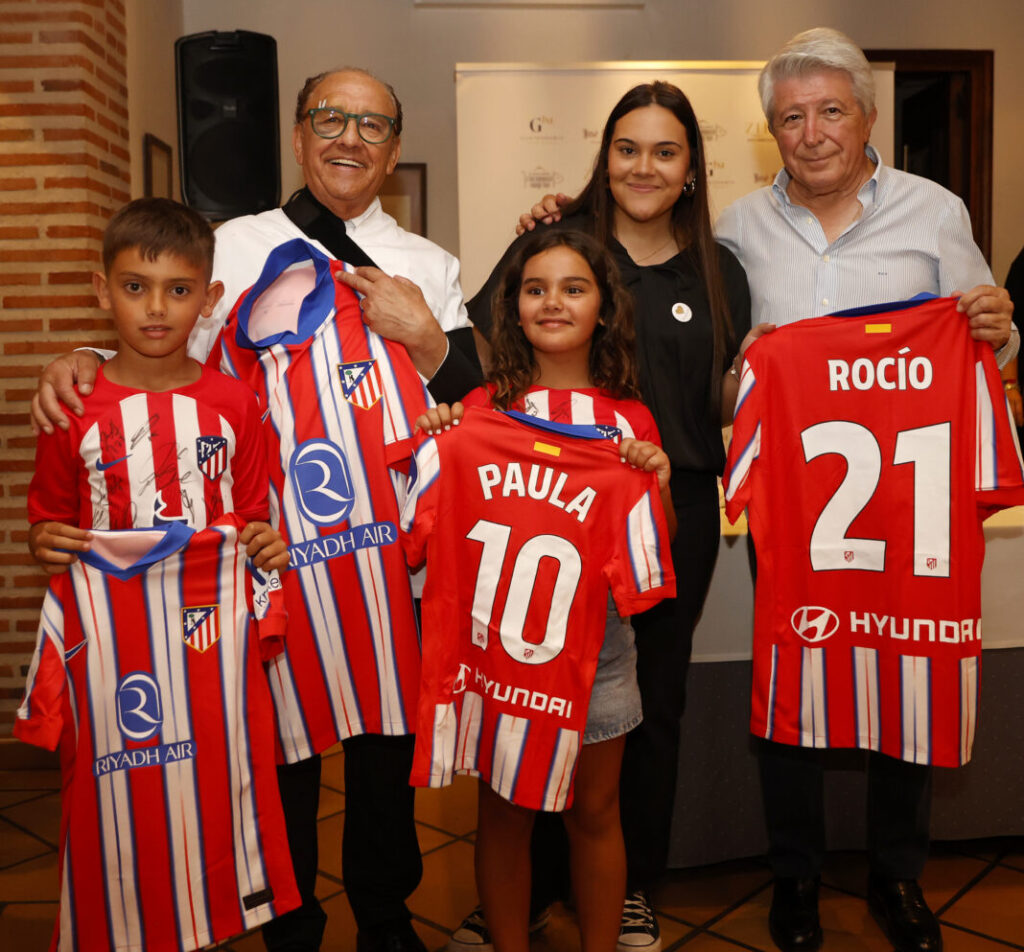 El Atlético del Madrid en el restaurante José María
