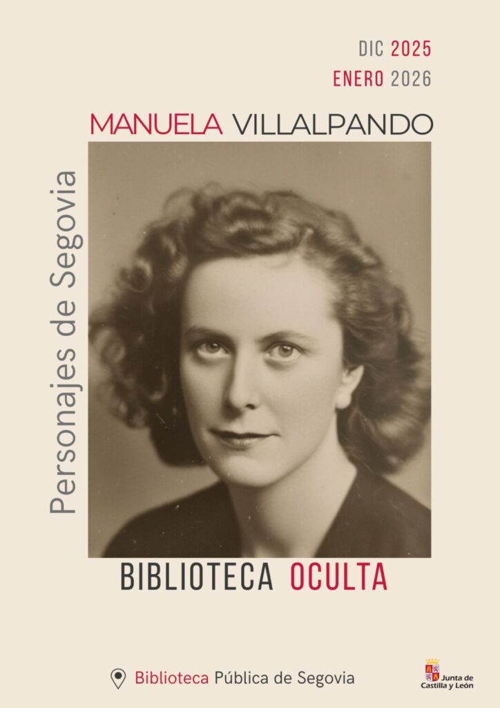 Cartel exposición Villaplando en la Biblioteca Pública de Segovia
