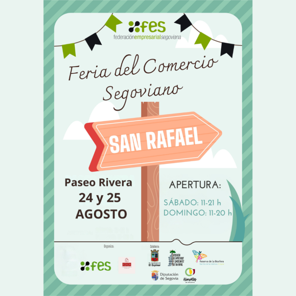 San Rafael acogerá la Feria del Comercio Segoviano