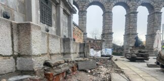 Obras fuente Santa Columba