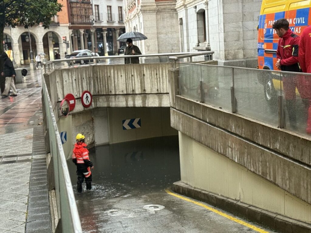 tromba de agua en Valladolid