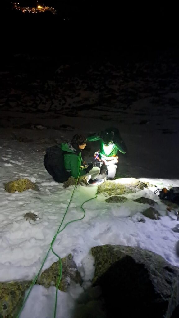 Senderistas rescatados Pico de Dos Hermanas en el Real Sitio de San Ildefonso