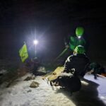 Senderistas rescatados Pico de Dos Hermanas en el Real Sitio de San Ildefonso