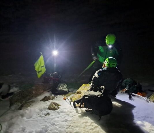 Senderistas rescatados Pico de Dos Hermanas en el Real Sitio de San Ildefonso