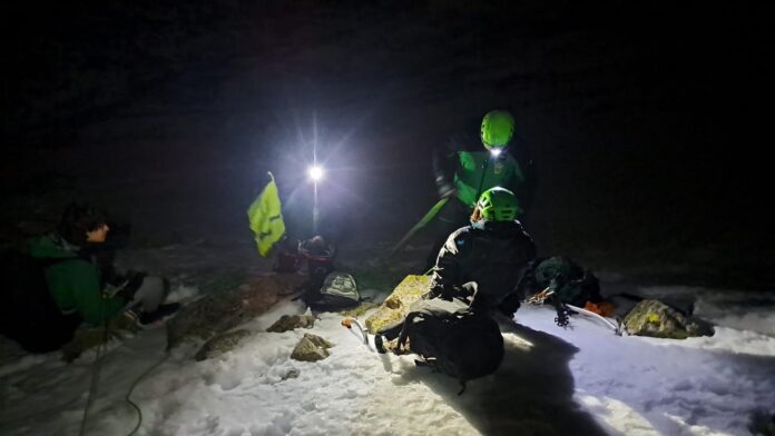 Senderistas rescatados Pico de Dos Hermanas en el Real Sitio de San Ildefonso