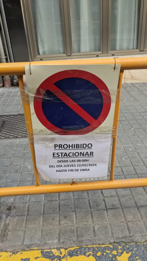 Fecha y hora del corte de tráfico