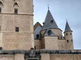 Simulacro de incendio en el Alcázar de Segovia