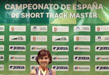 Sonia de la Calle en el Campeonato de España Máster de Short Track (Pista cubierta)