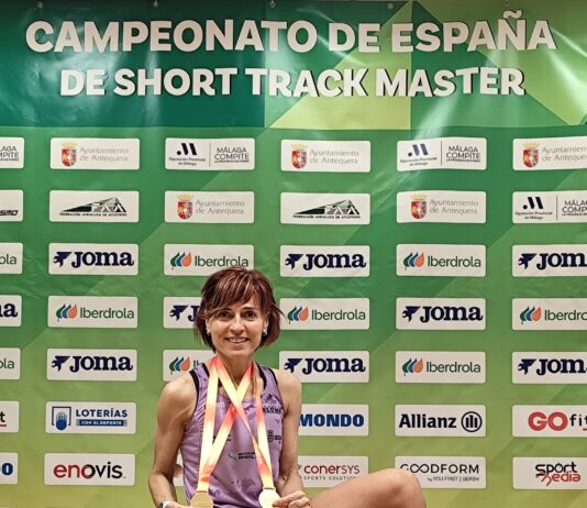Sonia de la Calle en el Campeonato de España Máster de Short Track (Pista cubierta)