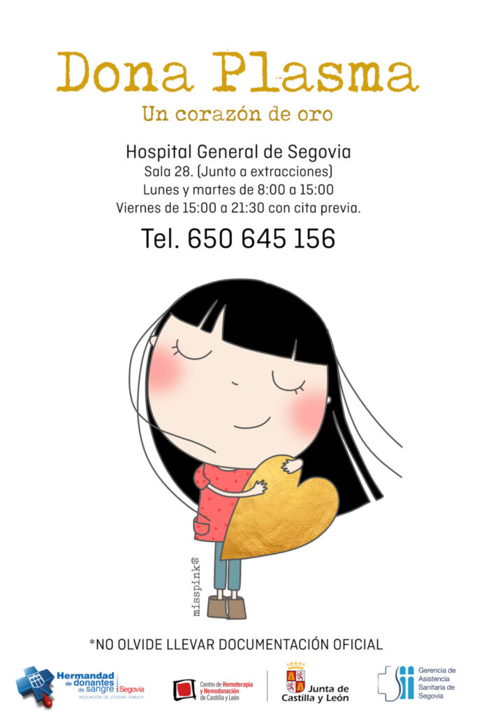 Segovia necesita donantes de plasma