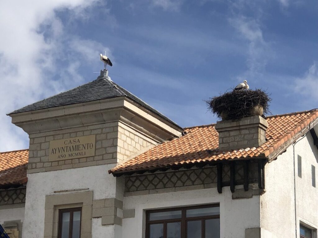 pueblo segoviano de las cigüeñas