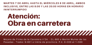 Corte de tráfico en la SG-V-4111 por obras de mejora del firme Corte de tráfico SG-V-4111