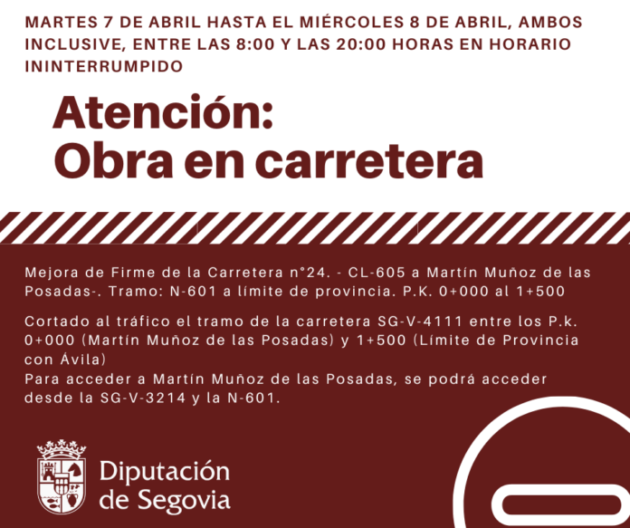 20260406 Corte carretera Corte de tráfico SG-V-4111