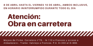 Cortada al tráfico la SG-V-1113 entre Valvieja y Francos