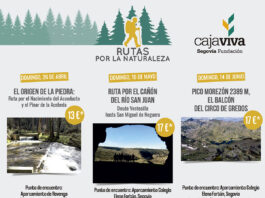 Un programa de rutas por la naturaleza para disfrutar de la primavera en Segovia Paseos por la naturaleza Nordic Walking Fundación Caja Rural de Segovia