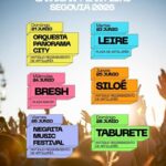 Siloé, Taburete y Leire Martínez en las Fiestas de Segovia 2026