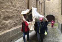 Así es la primera restauración integral de los Gigantones de Segovia en 20 años Reparación Gigantones de Segovia