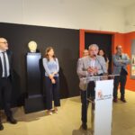 Presentacion busto romano Galieno en el Museo de Segovia