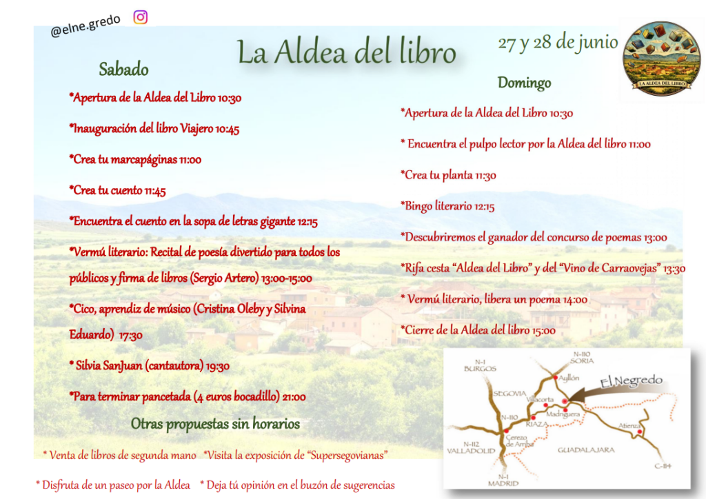 La aldea del libro feria del libro el negredo