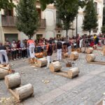 Exhibición corta de troncos en el Real Sitio de San Ildefonso IMG/Club de Cortadores de Valsaín