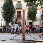 Exhibición corta de troncos en el Real Sitio de San Ildefonso IMG/Club de Cortadores de Valsaín